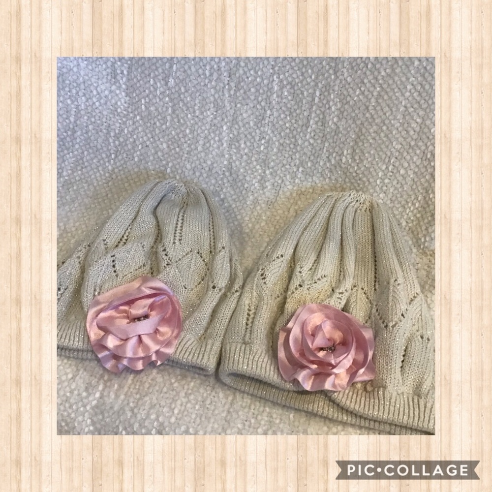 American Girl▫️Girls Cream Beret- SET OF 2